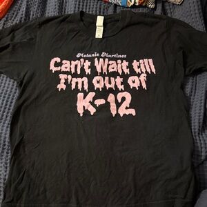 Melanie Martinez Black Graphic Tee - Can't Wait Till I'm Out of K-12